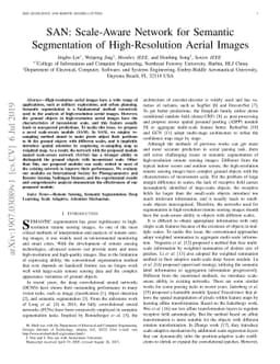 SAN: Scale-Aware Network for Semantic Segmentation of High-Resolution
  Aerial Images