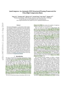 AutoCompress: An Automatic DNN Structured Pruning Framework for
  Ultra-High Compression Rates