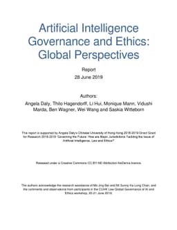 Artificial Intelligence Governance and Ethics: Global Perspectives
