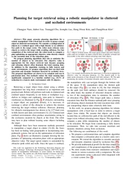 Planning for target retrieval using a robotic manipulator in cluttered
  and occluded environments