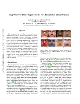 Deep Pixel-wise Binary Supervision for Face Presentation Attack
  Detection