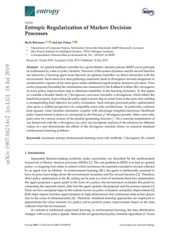 Entropic Regularization of Markov Decision Processes
