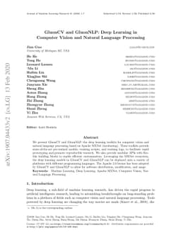 GluonCV and GluonNLP: Deep Learning in Computer Vision and Natural
  Language Processing
