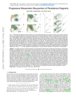Progressive Wasserstein Barycenters of Persistence Diagrams