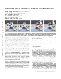 Non-Smooth Newton Methods for Deformable Multi-Body Dynamics
