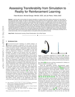Assessing Transferability from Simulation to Reality for Reinforcement
  Learning