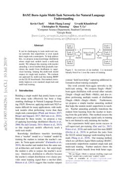BAM! Born-Again Multi-Task Networks for Natural Language Understanding