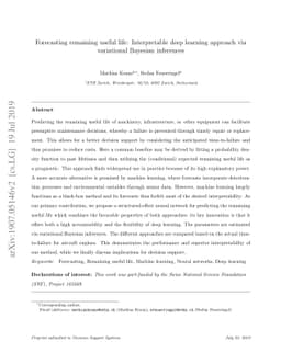 Forecasting remaining useful life: Interpretable deep learning approach
  via variational Bayesian inferences