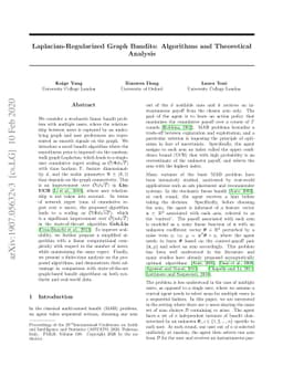 Laplacian-regularized graph bandits: Algorithms and theoretical analysis