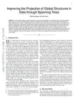 Improving the Projection of Global Structures in Data through Spanning
  Trees