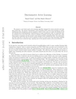 Discriminative Active Learning
