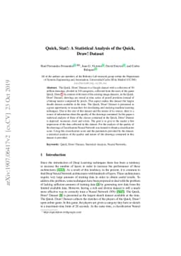 Quick, Stat!: A Statistical Analysis of the Quick, Draw! Dataset