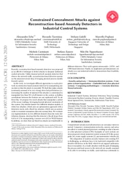 Constrained Concealment Attacks against Reconstruction-based Anomaly
  Detectors in Industrial Control Systems
