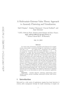 A Multivariate Extreme Value Theory Approach to Anomaly Clustering and
  Visualization
