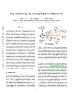 Deep Metric Learning with Alternating Projections onto Feasible Sets