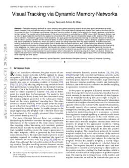 Visual Tracking via Dynamic Memory Networks