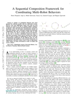 A Sequential Composition Framework for Coordinating Multi-Robot
  Behaviors