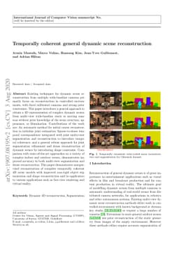 Temporally Coherent General Dynamic Scene Reconstruction