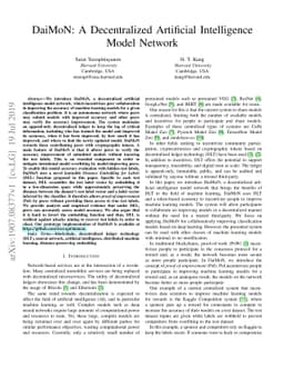 DaiMoN: A Decentralized Artificial Intelligence Model Network