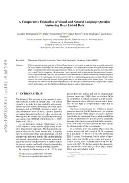 A Comparative Evaluation of Visual and Natural Language Question
  Answering Over Linked Data
