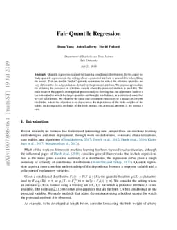 Fair quantile regression