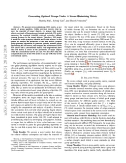 Generating Optimal Grasps Under A Stress-Minimizing Metric