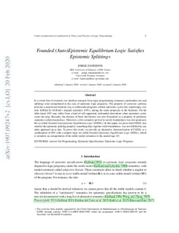 Founded (Auto)Epistemic Equilibrium Logic Satisfies Epistemic Splitting