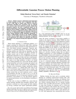 Differentiable Gaussian Process Motion Planning