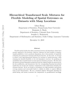 Hierarchical Transformed Scale Mixtures for Flexible Modeling of Spatial
  Extremes on Datasets with Many Locations