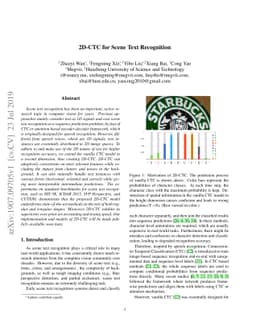 2D-CTC for Scene Text Recognition
