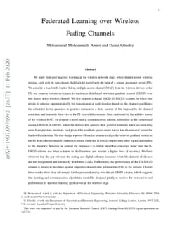 Federated Learning over Wireless Fading Channels