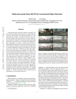 Multi-adversarial Faster-RCNN for Unrestricted Object Detection