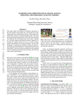 Learning Goal-Oriented Visual Dialog Agents: Imitating and Surpassing
  Analytic Experts