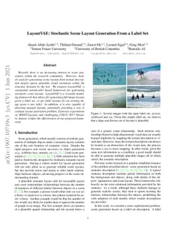 LayoutVAE: Stochastic Scene Layout Generation From a Label Set