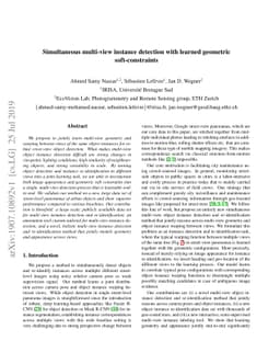 Simultaneous multi-view instance detection with learned geometric
  soft-constraints