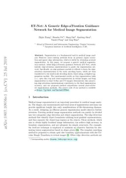ET-Net: A Generic Edge-aTtention Guidance Network for Medical Image
  Segmentation