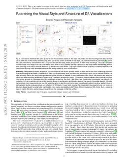 Searching the Visual Style and Structure of D3 Visualizations