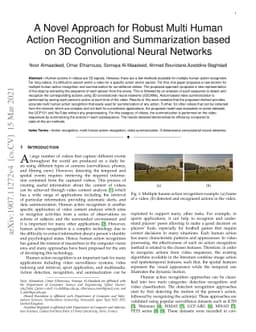 A Novel Approach for Robust Multi Human Action Recognition and
  Summarization based on 3D Convolutional Neural Networks