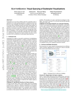 SCATTERSEARCH: Visual Querying of Scatterplot Visualizations