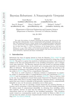 Bayesian Robustness: A Nonasymptotic Viewpoint