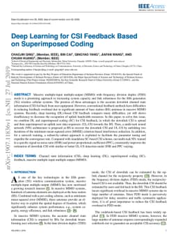 Deep Learning for CSI Feedback Based on Superimposed Coding