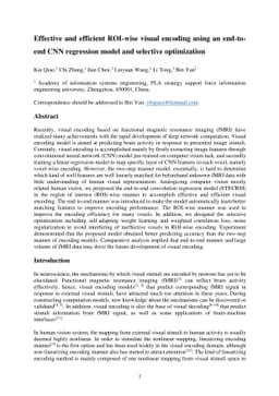 Effective and efficient ROI-wise visual encoding using an end-to-end CNN
  regression model and selective optimization