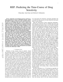 REP: Predicting the Time-Course of Drug Sensitivity