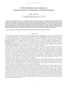 On the Realization and Analysis of Circular Harmonic Transforms for
  Feature Detection