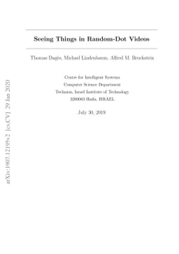 Seeing Things in Random-Dot Videos