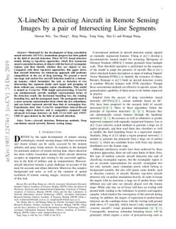 X-LineNet: Detecting Aircraft in Remote Sensing Images by a pair of
  Intersecting Line Segments