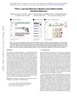 FDive: Learning Relevance Models using Pattern-based Similarity Measures