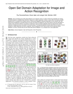 Open Set Domain Adaptation for Image and Action Recognition
