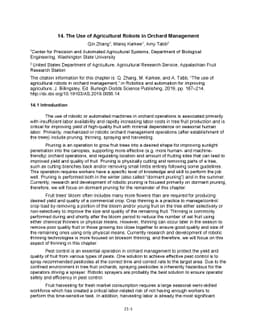 The Use of Agricultural Robots in Orchard Management