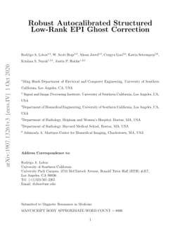 Robust Autocalibrated Structured Low-Rank EPI Ghost Correction